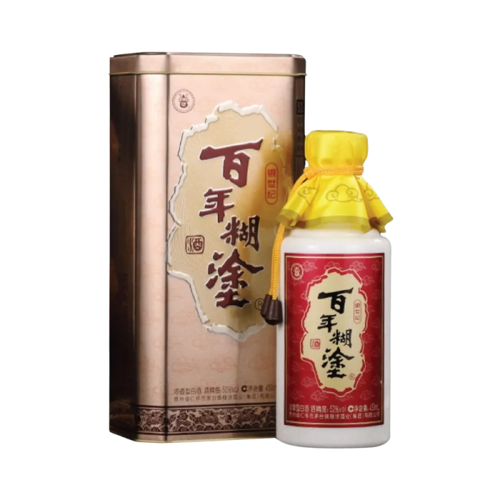 Rượu Bách Niên Hồ Đồ Hộp Thiếc 450ml 52%/ Bainian Hutu/ 百年糊涂