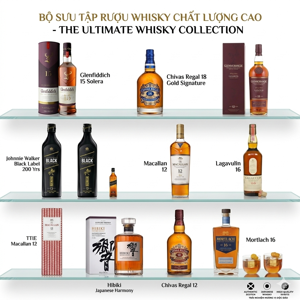 Top 10 Loại Whisky Dưới 2.000.000 Mà Bạn Nên Trải Nghiệm Tại Muabanruoungoai.com 